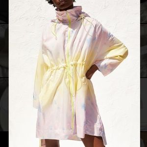Zara Neon Raincoat Parka (Converts into Tote)